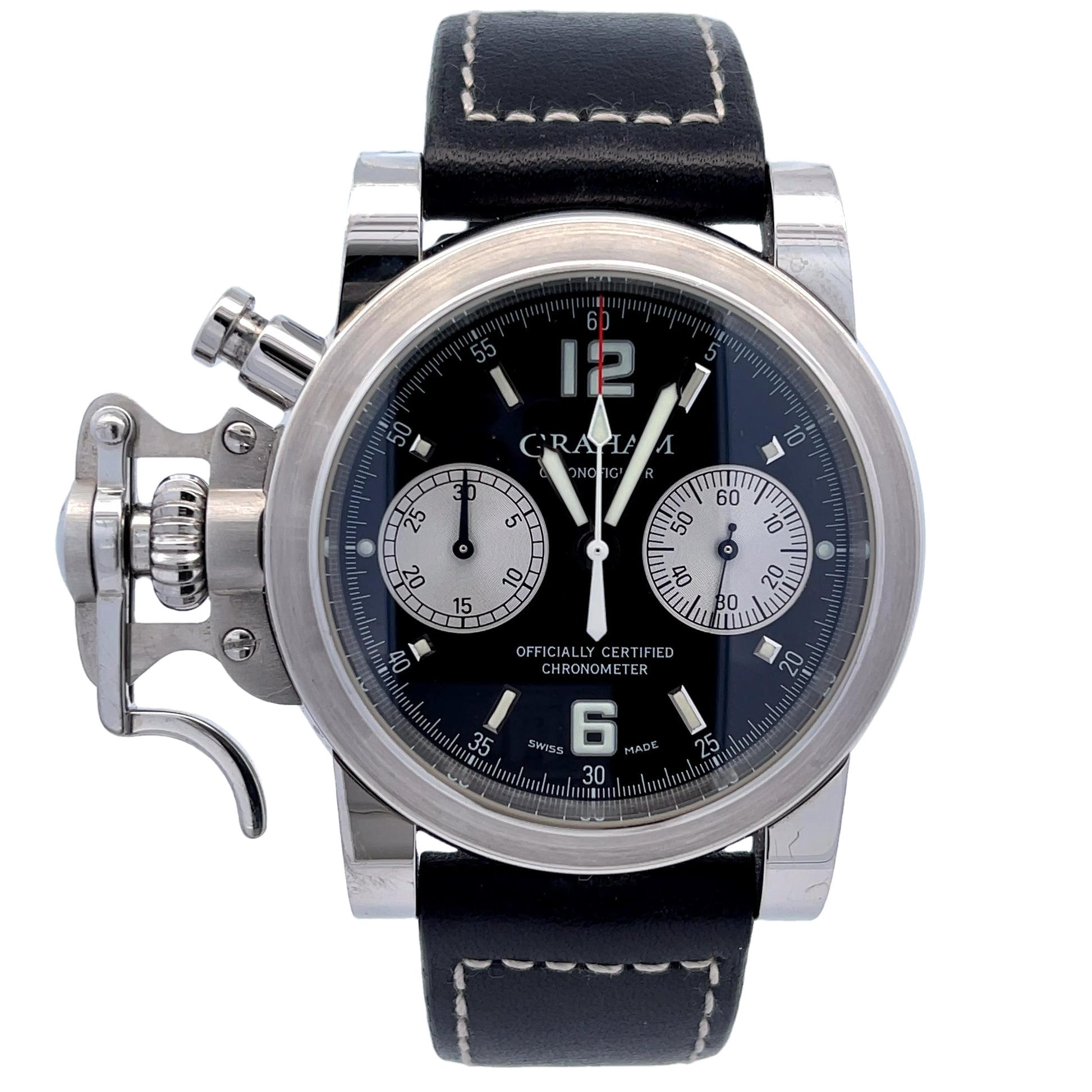 Graham Chronofighter 43mm Chronograph Black Dial 2378 - Beverly Hills Watch Company