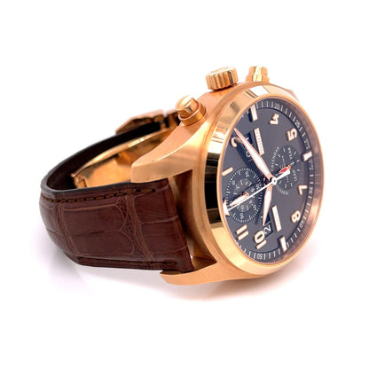 IWC Pilot Spitfire Perpetual Calendar Digital Date Month Rose Gold Watch IW379103 Beverly Hills Watch Company Watches