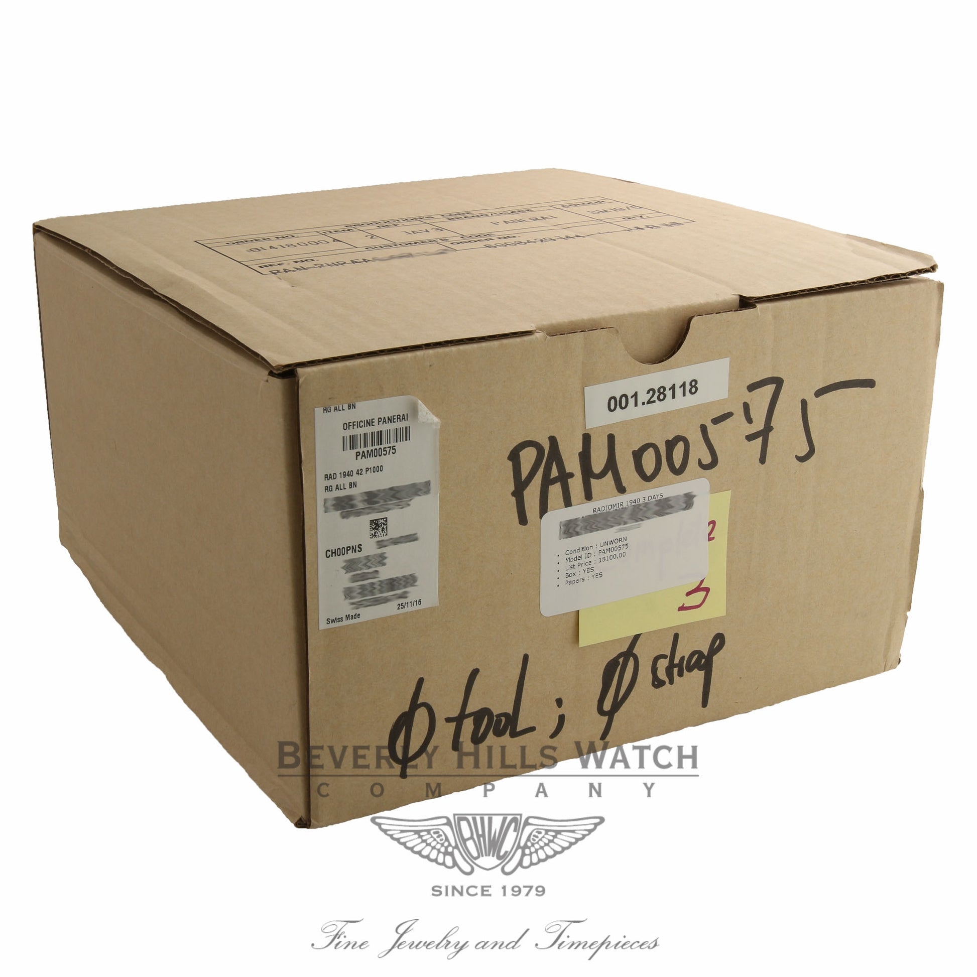 Panerai Radiomir 1940 42mm Oro Rosso 3 Day Reserve PAM00575 H148CX