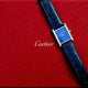 Cartier Must Tank Large Stainless Steel Blue WSTA0055 - Beverly Hills Watch Company