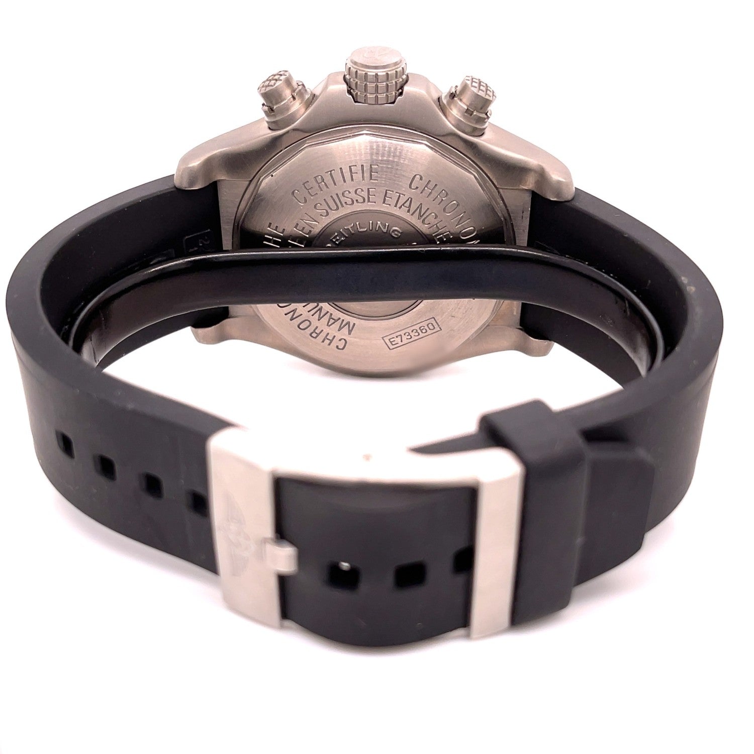 Breitling Avenger M1 Chronograph 44mm Titanium Yellow Dial E7336009/I503 H3Q98Z - Beverly Hills Watch Company