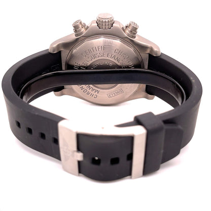 Breitling Avenger M1 Chronograph 44mm Titanium Yellow Dial E7336009/I503 H3Q98Z - Beverly Hills Watch Company