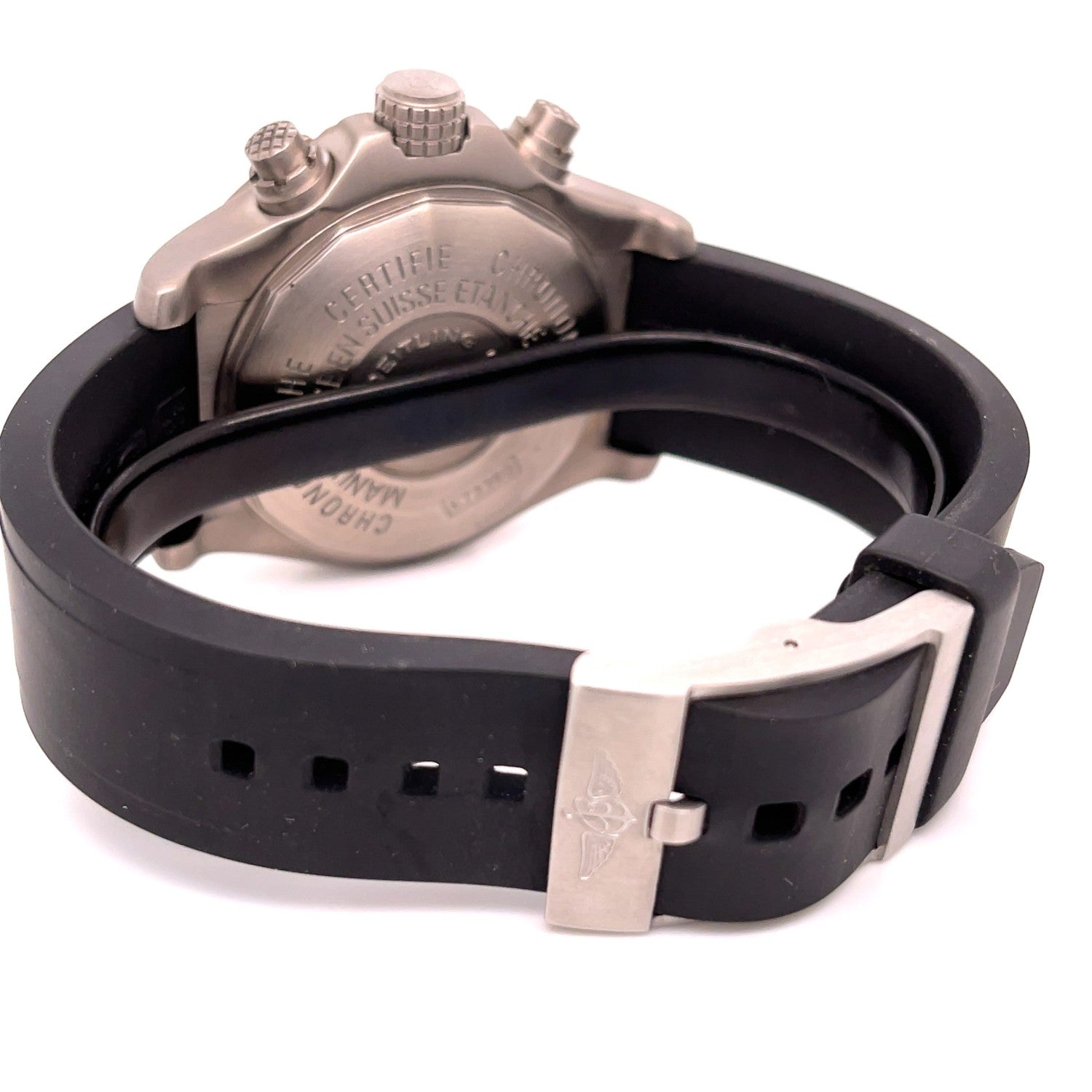 Breitling Avenger M1 Chronograph 44mm Titanium Yellow Dial E7336009/I503 H3Q98Z - Beverly Hills Watch Company