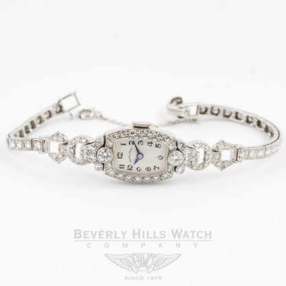 Hamilton Vintage Ladies White Gold and Diamond Watch Beverly Hills Watch Company Vintage Watches