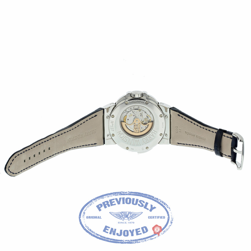Harry Winston Ocean Dual Time Gold Edition OCEATZ44WW002 6K1TN0 - Beverly Hills Watch Company