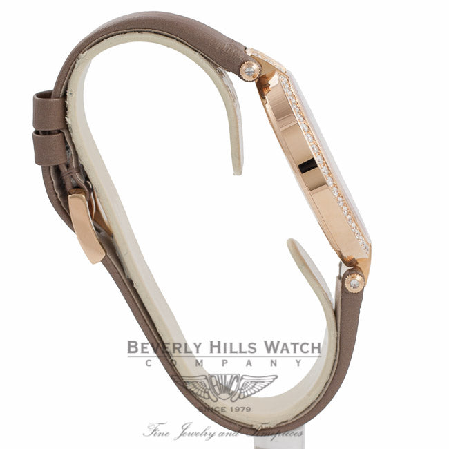 Harry Winston Premier 36MM Ladies 18k Rose Gold Diamond Bezel Mother of Pearl Diamond Markers Dial PRNQHM36RR001 4N1K5F - Beverly Hills Watch Company Watch Store