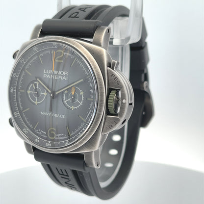 Panerai Luminor Chronograph Navy SEALs 44mm Grey Gradient PAM01409 - Beverly Hills Watch Company