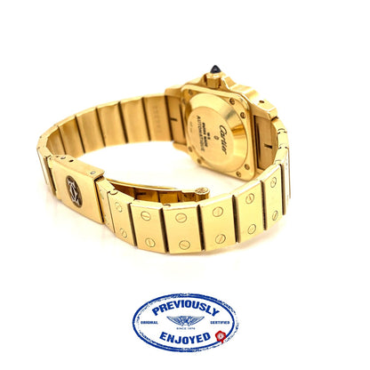 Cartier Santos Galbee Ladies Yellow Gold Automatic Watch HK3H4Z - Beverly Hills Watch Company