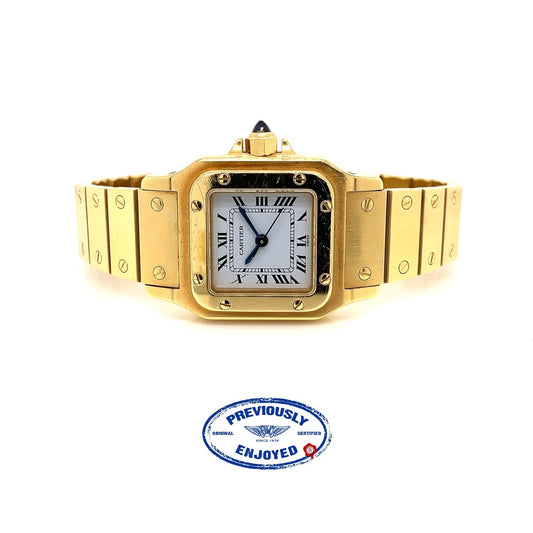 Cartier Santos Galbee Ladies Yellow Gold Automatic Watch HK3H4Z - Beverly Hills Watch Company