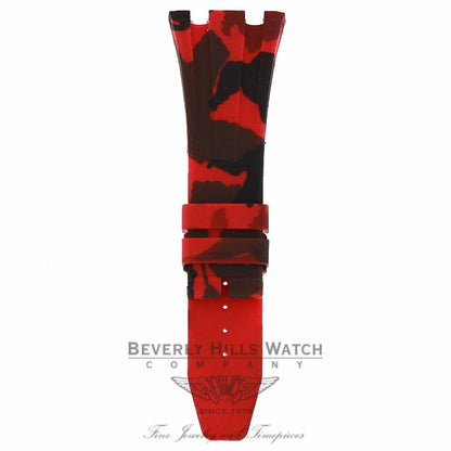 Horus Red Camouflage Rubber Audemars Piguet 42mm Strap ENAD4T - Beverly Hills Watch