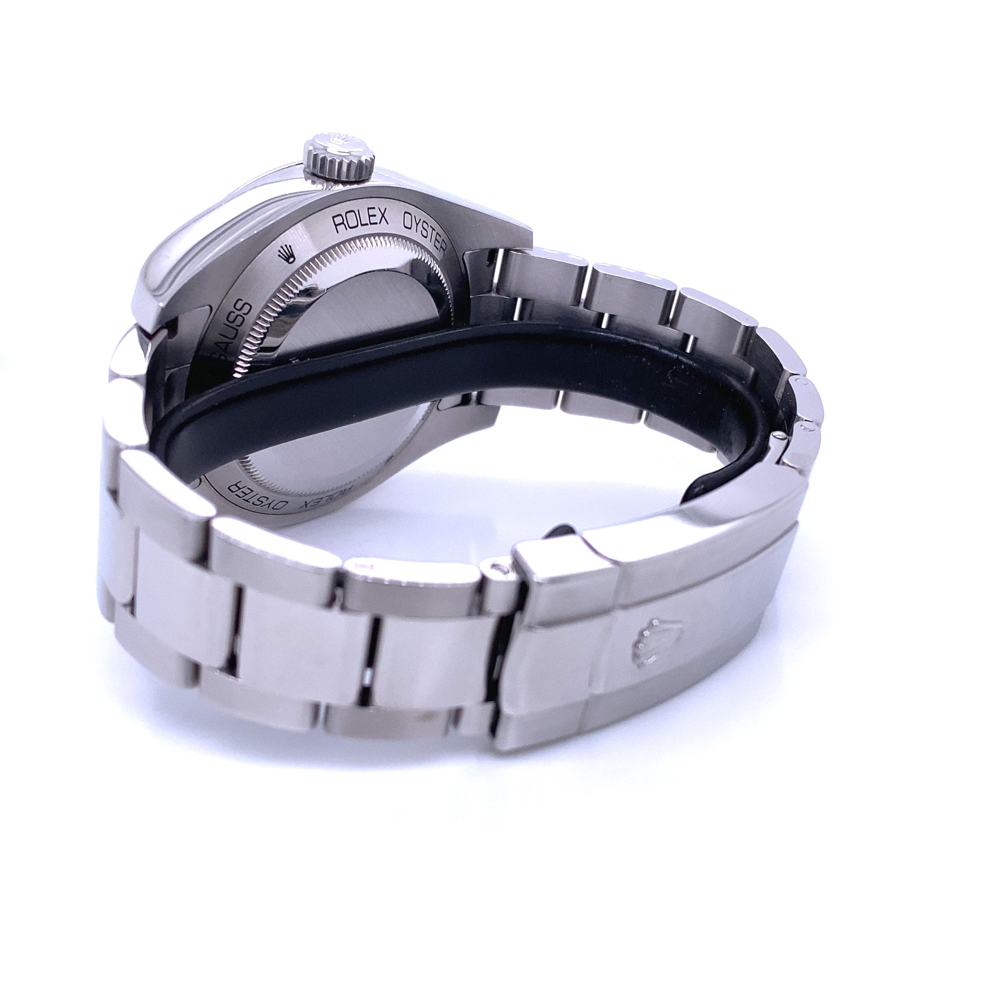 Rolex Milgauss 40mm Green Crystal Stainless Steel Black Dial 116400 - Beverly Hills Watch Company