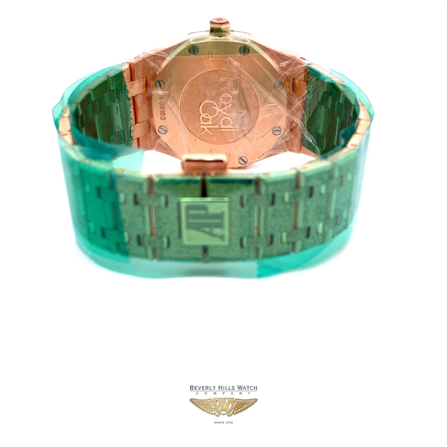 Audemars Piguet Royal Oak 33mm Frosted Rose Gold 67653OR.GG.1263OR.02 HU51J8 - Beverly Hills Watch Company