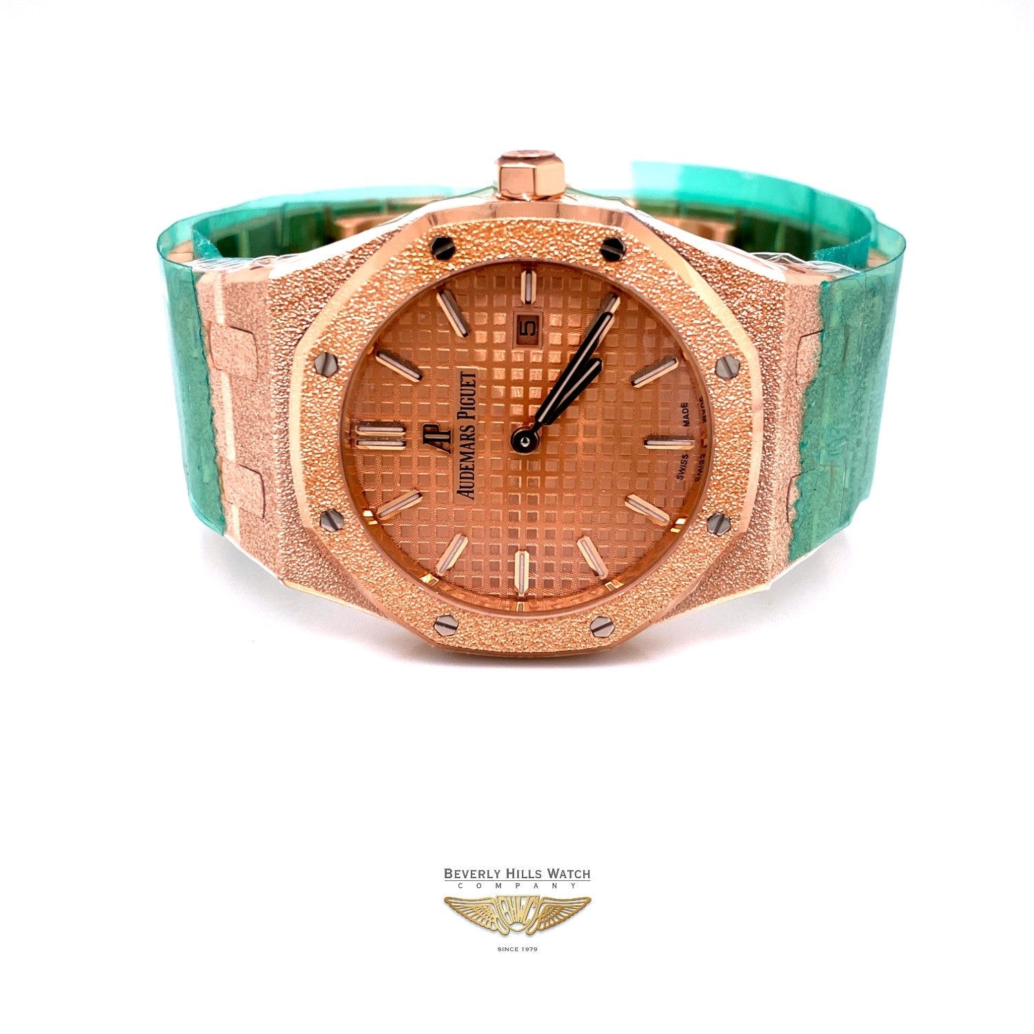 Audemars Piguet Royal Oak 33mm Frosted Rose Gold 67653OR.GG.1263OR.02 HU51J8 - Beverly Hills Watch Company
