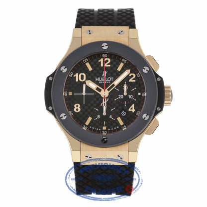 Hublot 44mm Classic Big Bang Rose Gold Ceramic Carbon Fiber Dial Chronograph 301.PB.131.RX 9WCZ51 - Beverly Hills Watch Company