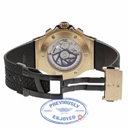 Hublot 44mm Classic Big Bang Rose Gold Ceramic Carbon Fiber Dial Chronograph 301.PB.131.RX 9WCZ51 - Beverly Hills Watch Company