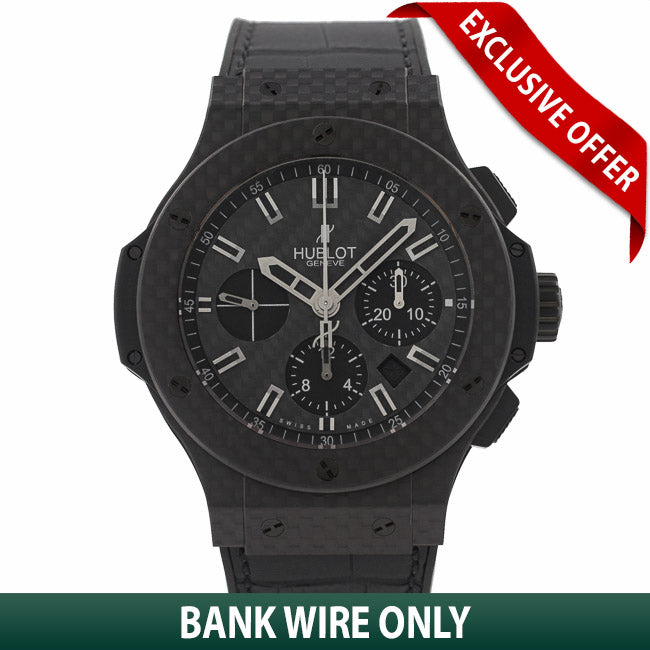 Hublot Big Bang Evolution Carbon Fiber 44MM 42 Hour Power Reserve 301.QX.1740.GR JV4SCB - Beverly Hills Watch Company Watch Store