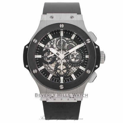 Hublot Big Bang Aero Bang 44MM Stainless Steel Ceramic Bezel 311.SM.1170.GR 4BVECQ - Beverly Hills Watch Company Watch Store