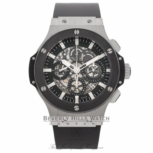 Hublot Big Bang Aero Bang 44MM Stainless Steel Ceramic Bezel 311.SM.1170.GR 4BVECQ - Beverly Hills Watch Company Watch Store