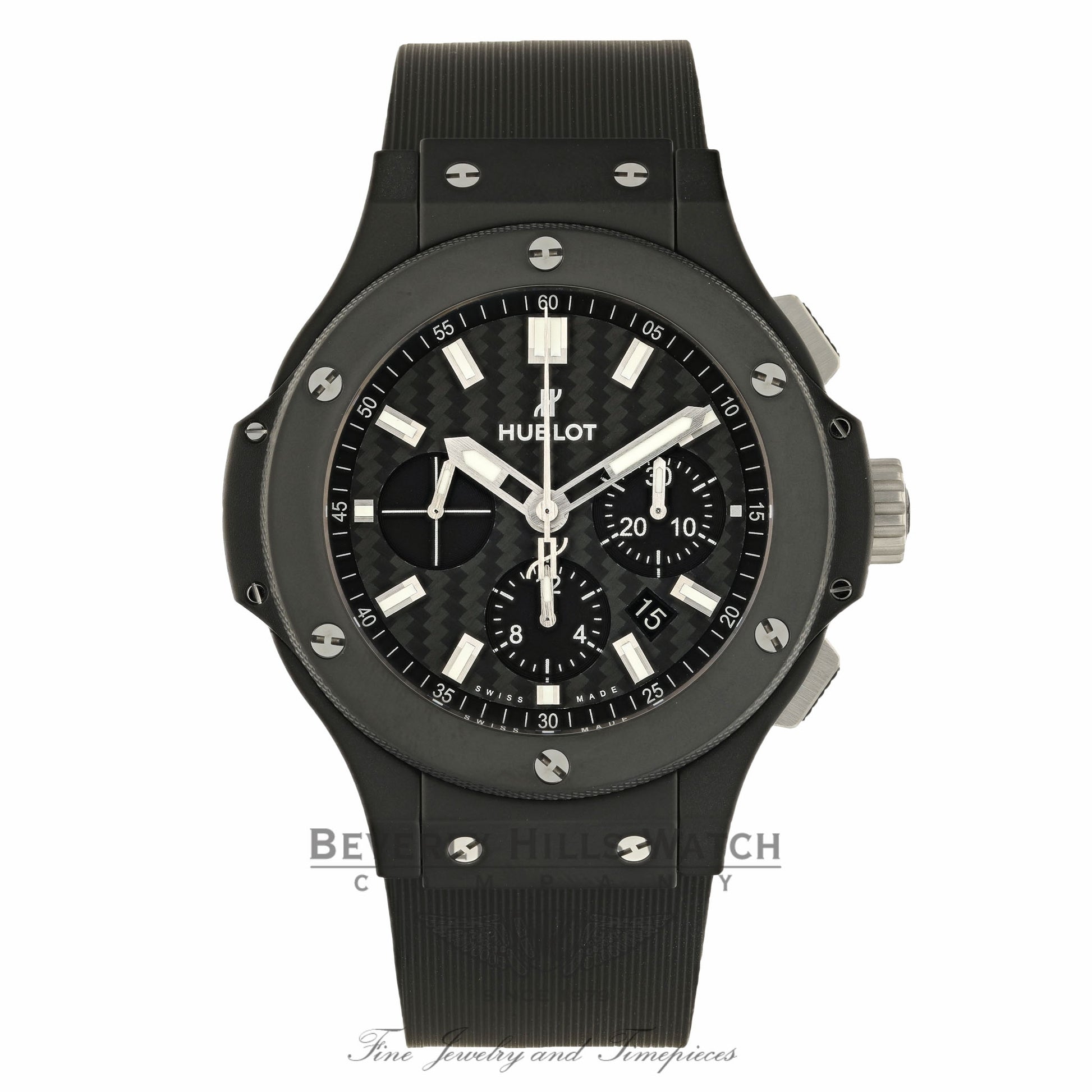 Hublot Big Bang Evolution Black Magic 44MM Black Ceramic Carbon Fiber Dial 301.CI.1770.GR JBYE13 - Beverly Hills Watch Company Watch Store