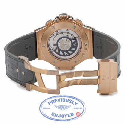 Hublot Big Bang Earl Gray Rose Gold 41mm Case Diamond Bezel Tantalum Color Dial Automatic Chronograph Watch 341-PT-5010-LR-1104 - MCSR4G