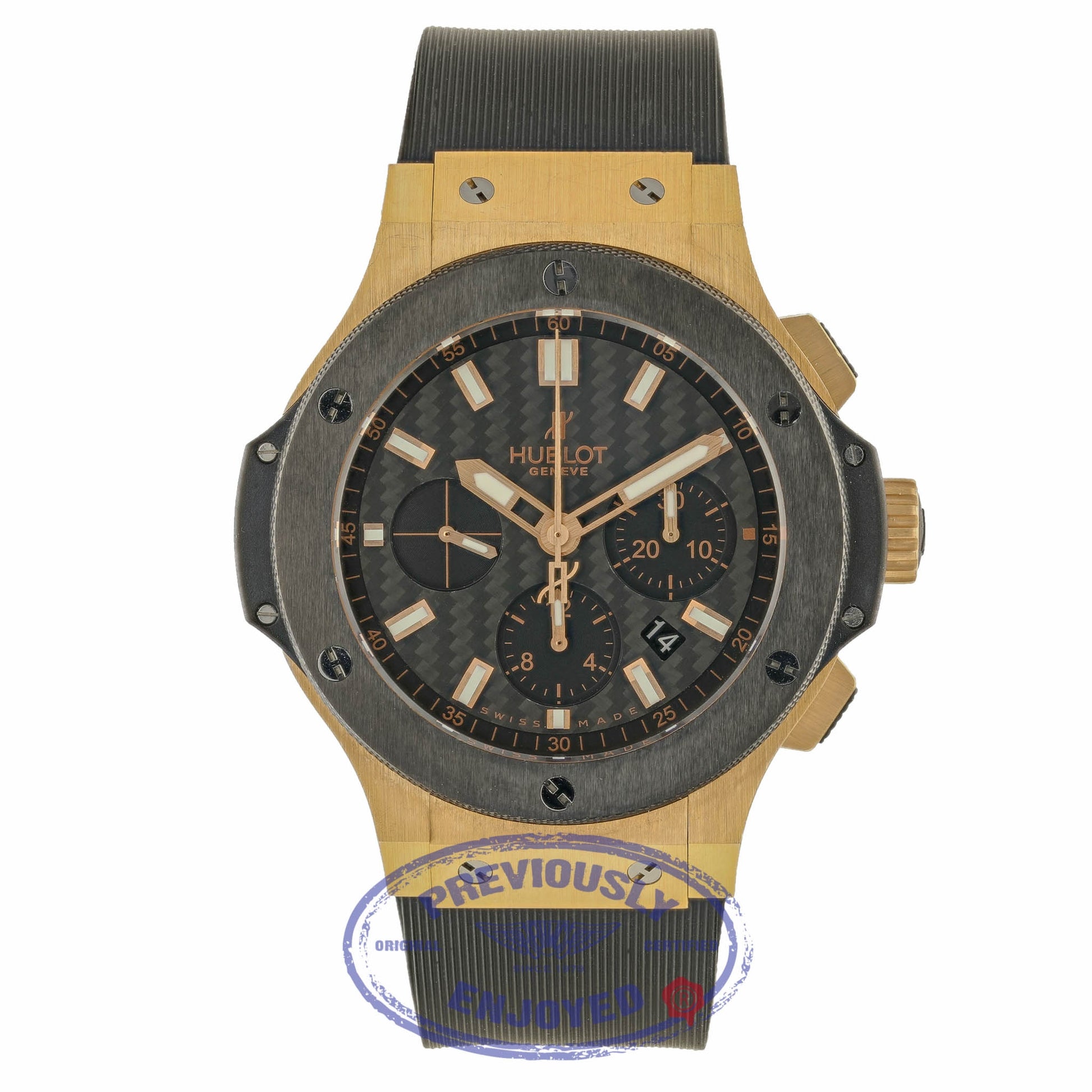 Hublot Big Bang Evolution Red Gold 44mm Carbon Fiber Dial Chronograph 301.PM.1780.RX 1KV1JV - Beverly Hills Watch Company