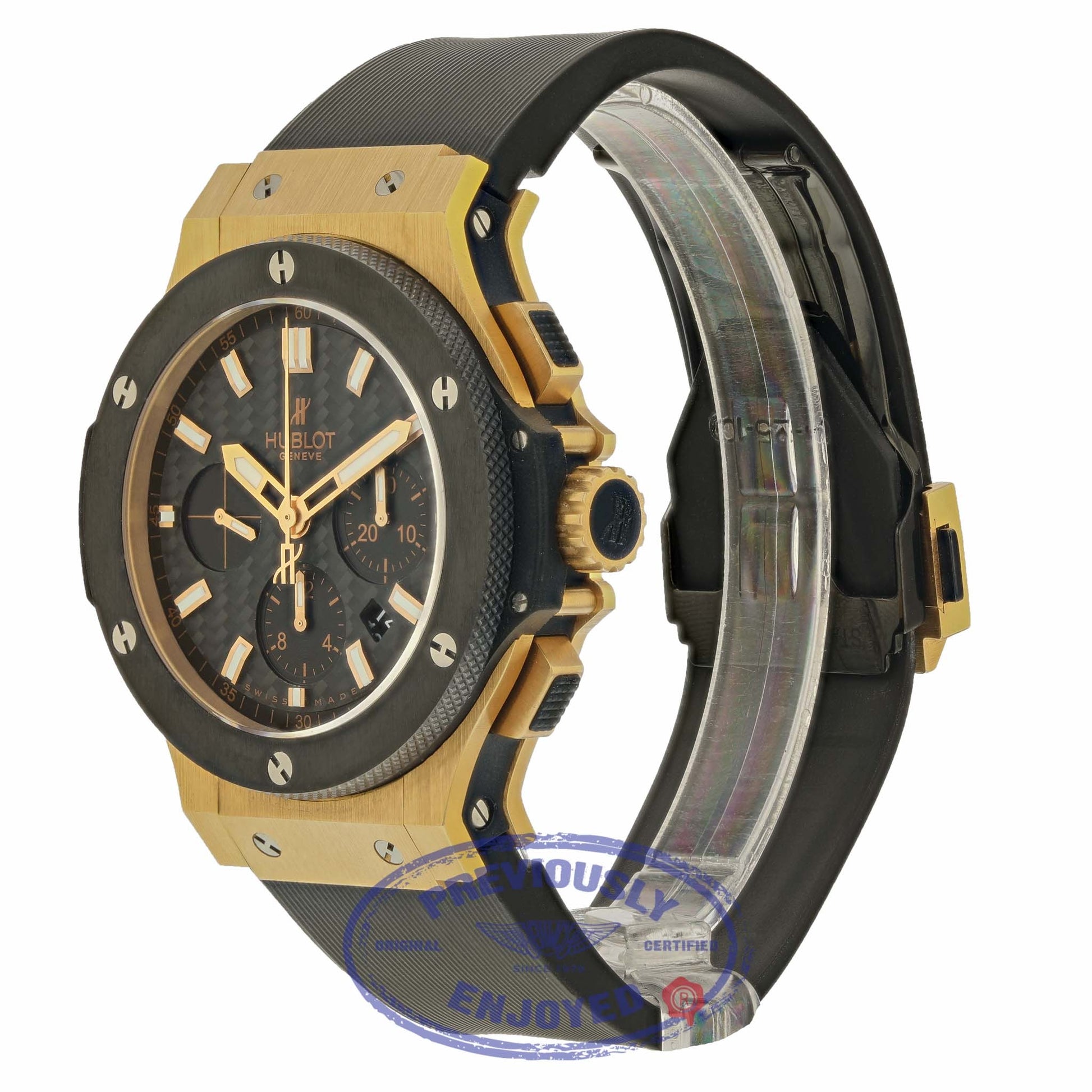 Hublot Big Bang Evolution Red Gold 44mm Carbon Fiber Dial Chronograph 301.PM.1780.RX 1KV1JV - Beverly Hills Watch Company