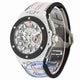 Hublot Big Bang Ferrari Chronograph 45MM Automatic Ceramic Skeleton Dial White Leather Strap 401.HQ.0121.VR 12W6MQ - Beverly Hills Watch Company