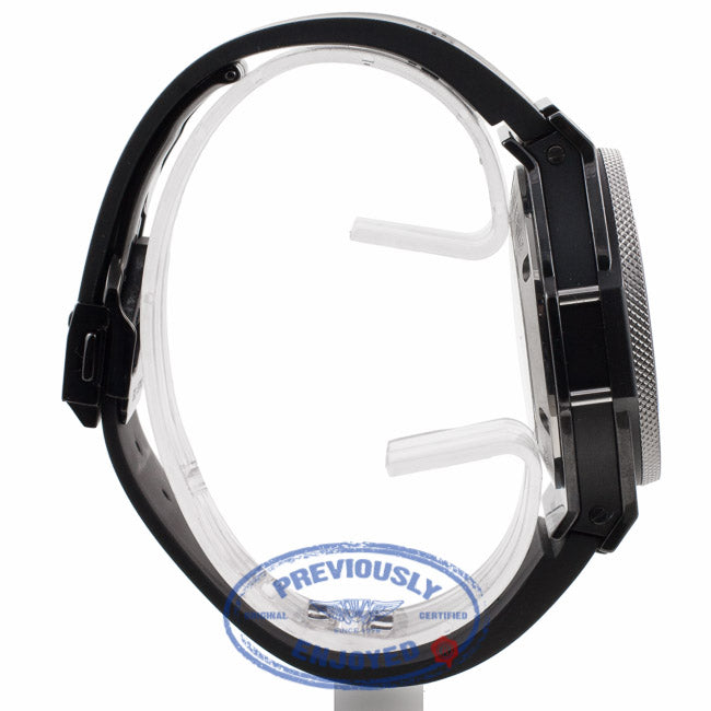 Hublot Big Bang Ice Bang 44MM Chronograph Black Ceramic Case and Bezel Rubber Strap 301.CT.130.RX 08MZ7U - Beverly Hills Watch Company Watch Store