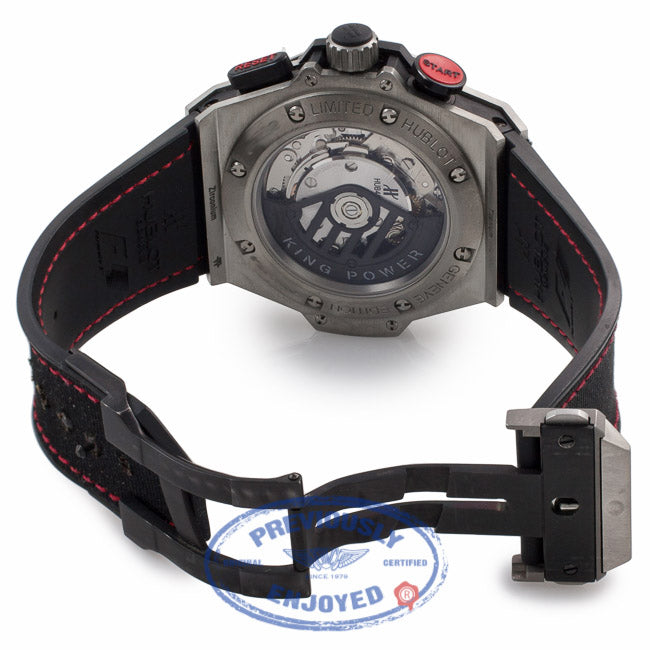 Hublot Big Bang King Power F1 Chronograph Zirconium Ceramic Black Dial Rubber Nomex Starp 703.ZM.1123.NR.FMO10 C7LCEV - Beverly Hills Watch Company Watch Store