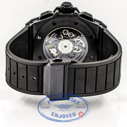 Hublot Big Bang King Power Unico 48mm Ceramic Case Skeleton Dial Black Rubber Strap Watch 701.CI.0110.RX Beverly Hills Luxury Watch Store