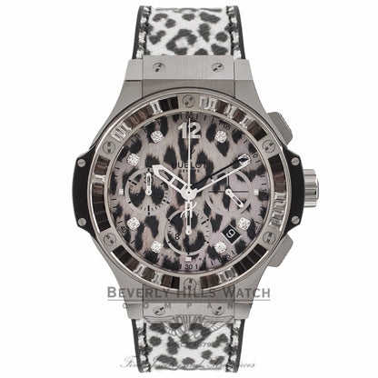 Hublot Big Bang Snow Leopard 41MM White Gold & Stainless Steel 341.SX.7717.NR.1977 XMLV5E - Beverly Hills Watch Store