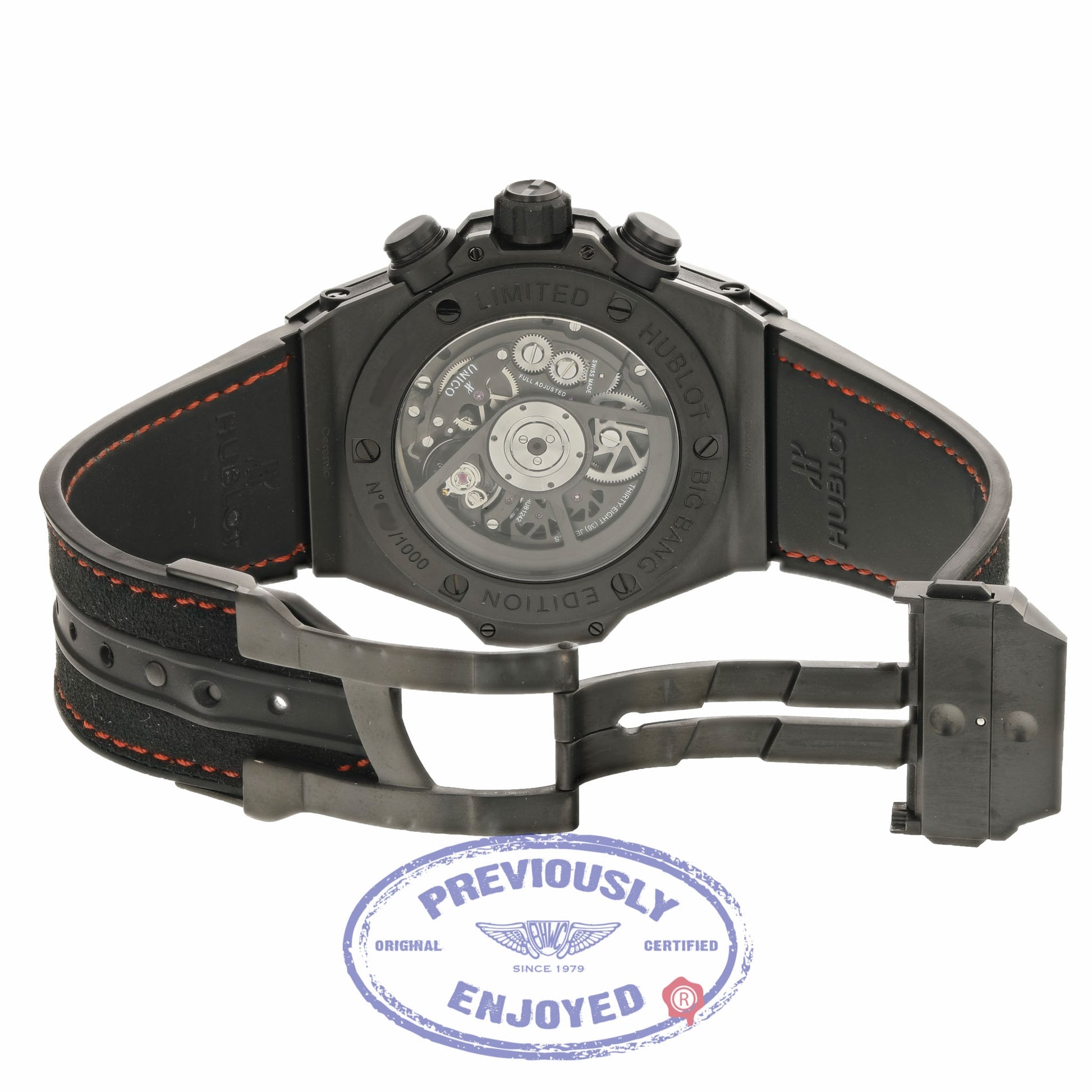 Hublot Big Bang Unico 45mm Black Ceramic Watch 411.CI.1110.RX 5WYQCN - Beverly Hills Watch Company