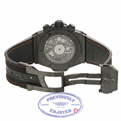 Hublot Big Bang Unico 45mm Black Ceramic Watch 411.CI.1110.RX 5WYQCN - Beverly Hills Watch Company