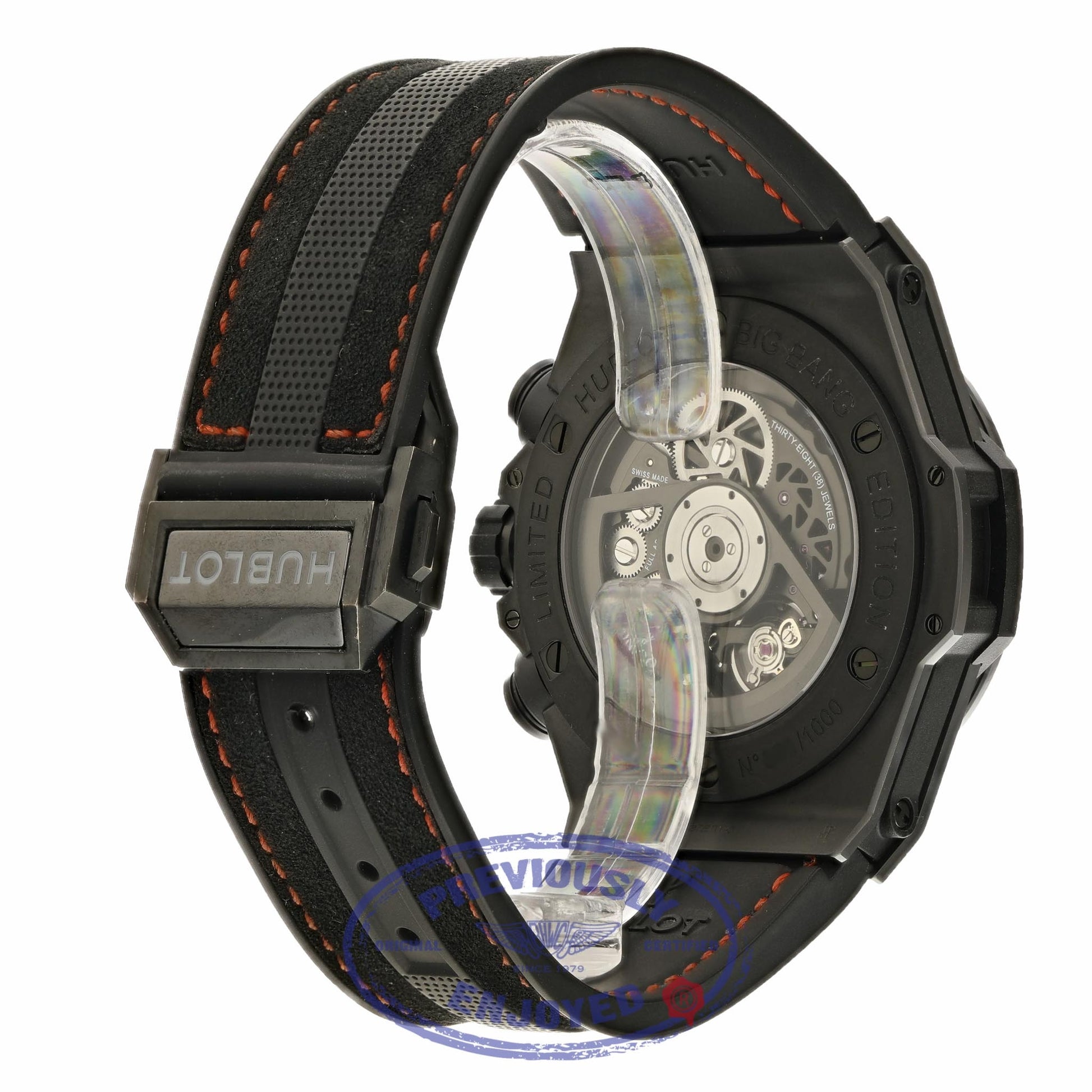 Hublot Big Bang Unico 45mm Black Ceramic Watch 411.CI.1110.RX 5WYQCN - Beverly Hills Watch Company