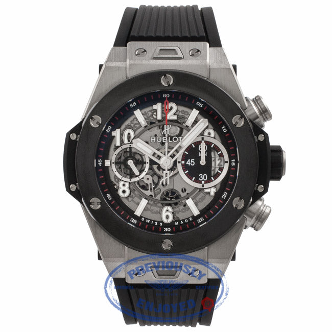 Hublot Big Bang Unico 45MM Titanium Ceramic Skeleton Dial 411.NM.1170.RX 90XUR9 - Beverly Hills Watch Company Watch Store