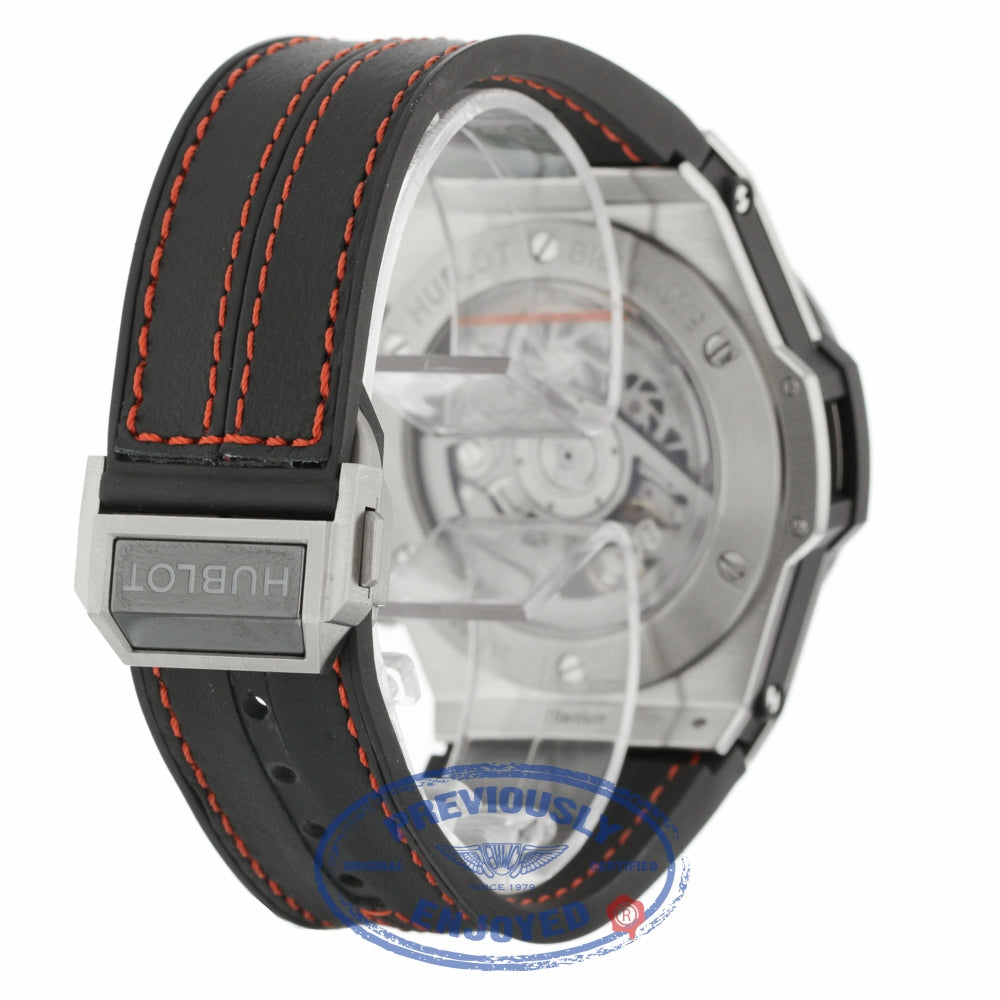 Hublot Big Bang Unico Chronograph 45MM Titanium Ceramic Bezel Skeleton Dial Rubber Strap 411.NM.1170.RX 03FMWX - Beverly Hills Watch Company