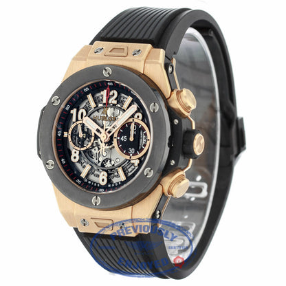 Hublot Big Bang Unico Chronograph 45MM Rose Gold Skeleton Dial 411.OM.1180.RX D2NE05 - Beverly Hills Watch Company