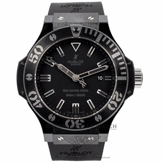 Hublot Big Bang King Black Magic 48MM Black Ceramic Black Dial 322.CK.1140.RX V5C54H - Beverly Hills Watch Company Watch Store