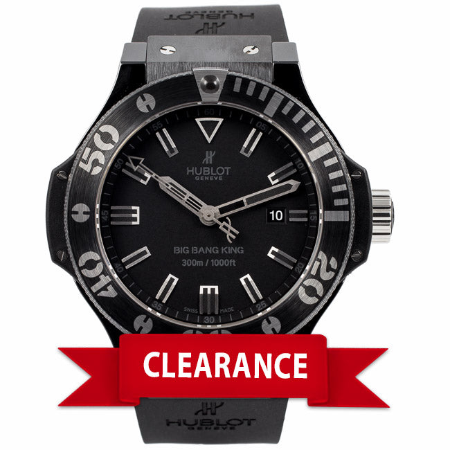 Hublot Big Bang King Black Magic 48MM Black Ceramic Black Dial 322.CK.1140.RX V5C54H - Beverly Hills Watch Company Watch Store