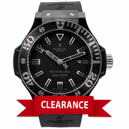 Hublot Big Bang King Black Magic 48MM Black Ceramic Black Dial 322.CK.1140.RX V5C54H - Beverly Hills Watch Company Watch Store