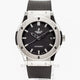 Hublot Classic Fusion Titanium Case/Bezel 45mm Black Rubber Strap Black Dial Watch 511.NX.1170.RX Beverly Hills Watch Company Watch Store