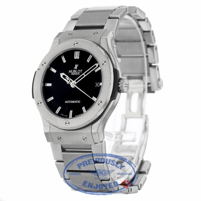 Hublot Classic Fusion Auto 45mm Zirconium Titanium Black Dial 511.ZX.1170.RX CHW139 - Beverly Hills Watch Company