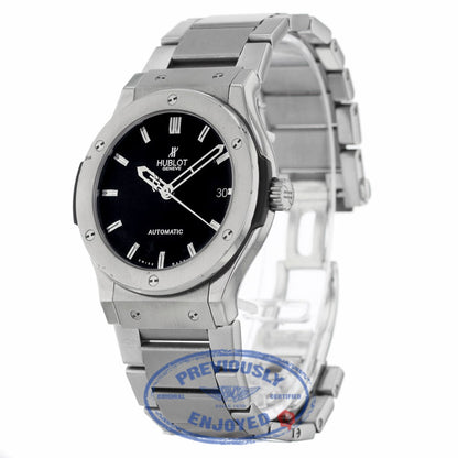 Hublot Classic Fusion Auto 45mm Zirconium Titanium Black Dial 511.ZX.1170.RX CHW139 - Beverly Hills Watch Company
