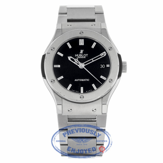 Hublot Classic Fusion Auto 45mm Zirconium Titanium Black Dial 511.ZX.1170.RX CHW139 - Beverly Hills Watch Company