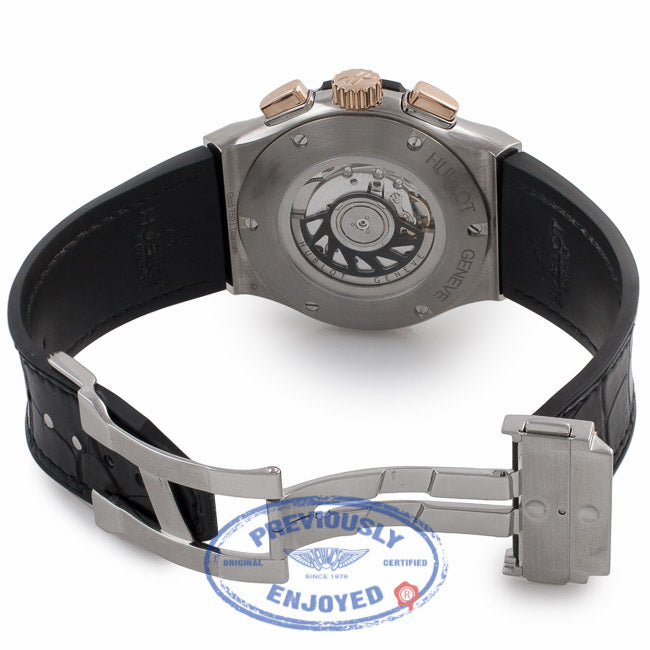 Hublot Classic Fusion Chronograph 18k Rose Gold Titanium 45MM 521.NO.1180.LR E0YRYH - Beverly Hills Watch Company Watch Store