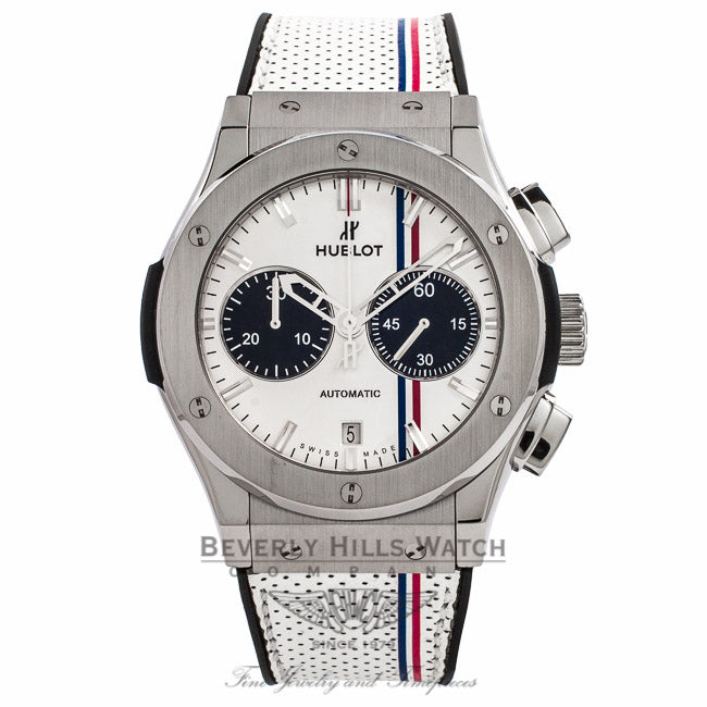 Hublot Classic Fusion Chronograph Tour 45MM Opaline Dial 521.NX.2612.VR.TRA13 X3MIS2 - Beverly Hills Watch Company Watch Store