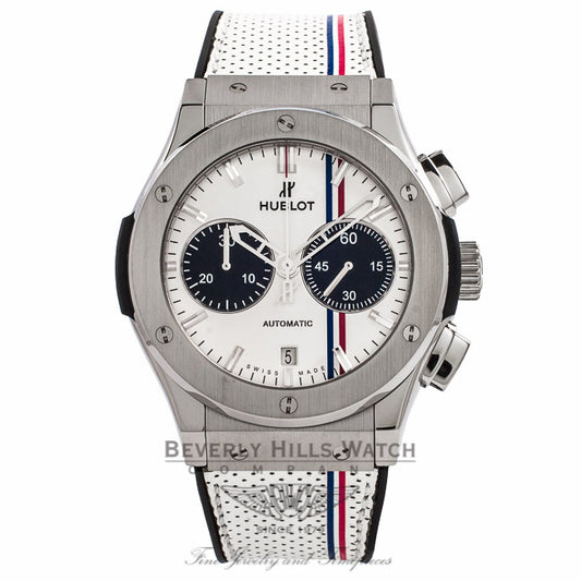 Hublot Classic Fusion Chronograph Tour 45MM Opaline Dial 521.NX.2612.VR.TRA13 X3MIS2 - Beverly Hills Watch Company Watch Store