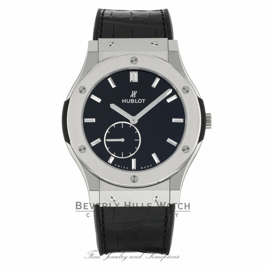 Hublot Classic Fusion 45mm Black Dial Titanium 515.NX.1270.LR JDE2TL - Beverly Hills Watch