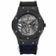 Hublot Classic Fusion Ultra Thin 45MM Ceramic Titanium Skeleton Dial Black Alligator Rubber Strap 515.CM.0140.LR NPQVY6 - Beverly Hills Watch Company