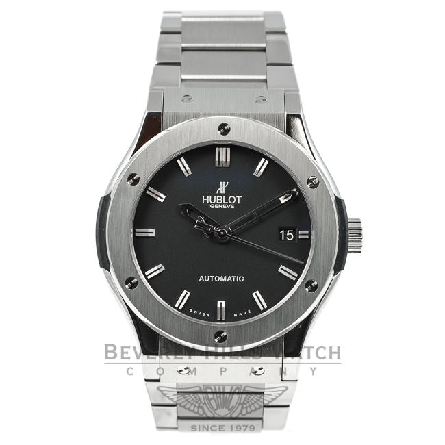 Hublot Classic Fusion Zirconium Black Dial 45mm Watch 511.ZX.1170.NX Beverly Hills Watch Company Watches